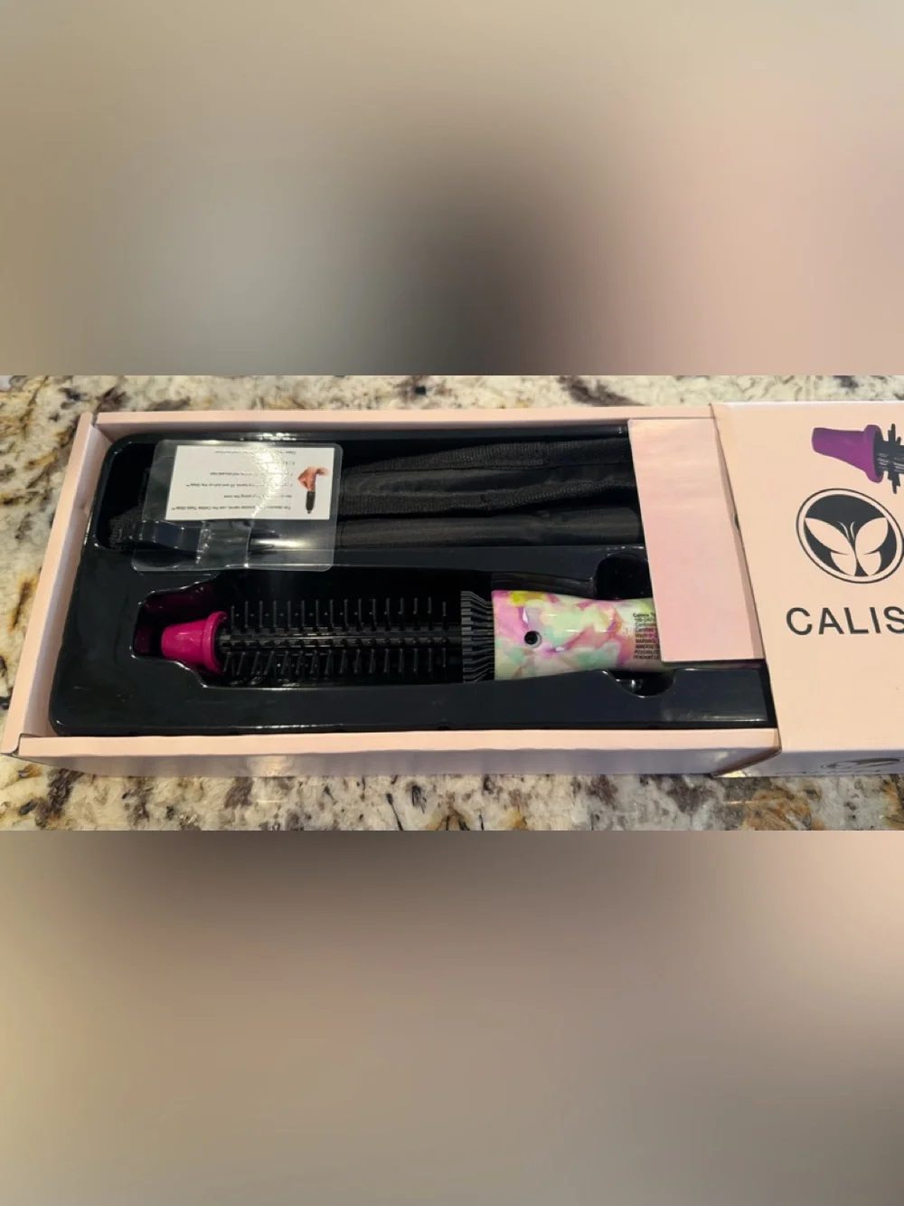 Calista PerfecterPro Heated Round Brush in Multicolor Floral - .50” - Picture 3 of 3